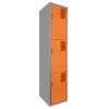 locker-metalico-serie-c-3p-naraja lockers metalicos 3 puertas naranja
