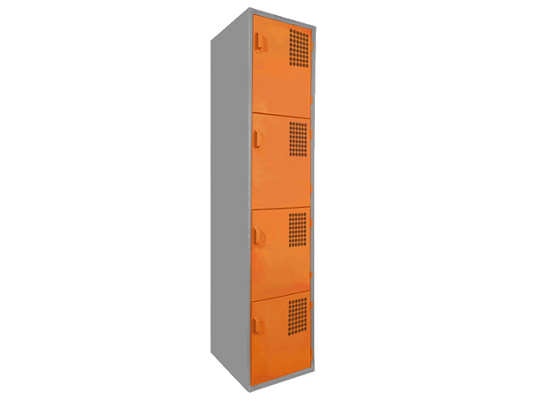 locker-metalico-serie-c-4p-naranja locker metalico 4 puertas naranja