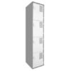 locker metalico 4 puertas blanco
